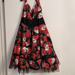 NEW Torrid Skull Halter/Swing Dress